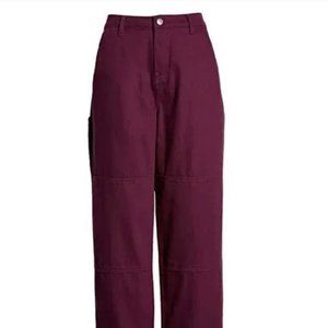 BP + Wildfang Nonstretch Denim Utility Pants Purple Starling Size 2